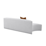 Fickle Grey Velvet Modular Armless Loveseat TOV-L68665 TOV Furniture