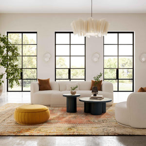 TOV Furniture Fickle Modular Loveseat - Handcrafted Cream Boucle Upholstery for Stylish Living Room Comfort RAF TOV-L68669