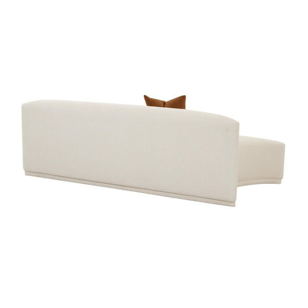 TOV Furniture Fickle 84" Cream Boucle Modular Armless Loveseat - Versatile Design for Custom Comfort & Style TOV-L68670