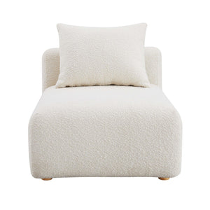 TOV Furniture Hangover Modular Armless Chair in Cream Boucle - Stylish, Comfortable, and Customizable Seating Option TOV-L68787-AC