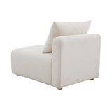Hangover Cream Boucle Modular Armless Chair TOV-L68787-AC TOV Furniture