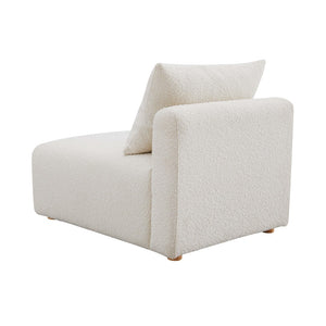 TOV Furniture Hangover Modular Armless Chair in Cream Boucle - Stylish, Comfortable, and Customizable Seating Option TOV-L68787-AC