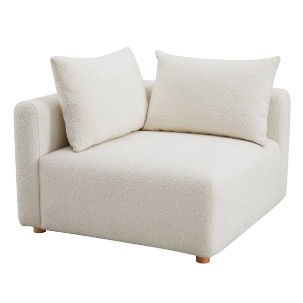 Hangover Cream Boucle Modular Corner Chair TOV-L68787-C TOV Furniture