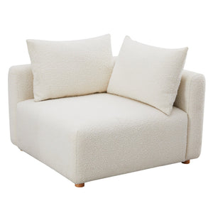 Hangover Cream Boucle Modular Corner Chair TOV-L68787-C TOV Furniture