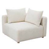 Hangover Cream Boucle Modular Corner Chair TOV-L68787-C TOV Furniture