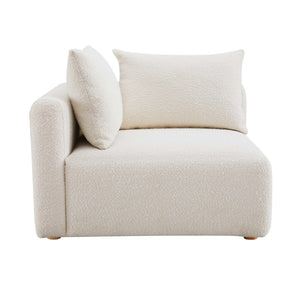 Hangover Cream Boucle Modular Corner Chair TOV-L68787-C TOV Furniture