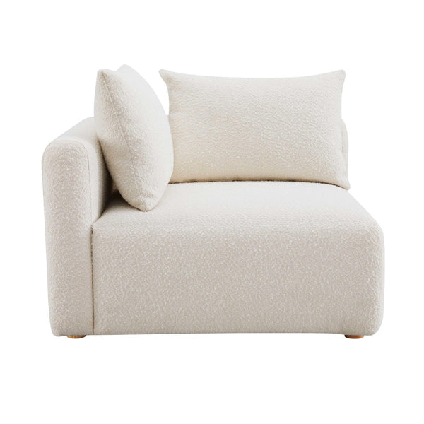 Hangover Cream Boucle Modular Corner Chair TOV-L68787-C TOV Furniture