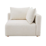 Hangover Cream Boucle Modular Corner Chair TOV-L68787-C TOV Furniture