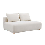 Hangover Cream Boucle Modular Loveseat TOV-L68787-LS TOV Furniture
