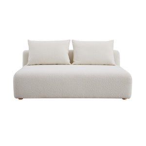 Hangover Cream Boucle Modular Loveseat TOV-L68787-LS TOV Furniture