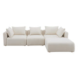 Hangover Boucle 4-Piece Modular Sectional