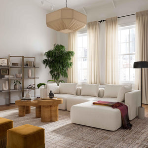 TOV Furniture Hangover 4-Piece Cream Boucle Modular Sectional – Stylish, Flexible Seating for Modern Living Spaces TOV-L68787-SEC