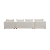 Hangover Cream Boucle 145" Long Sofa TOV-L68787-SO1 TOV Furniture