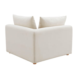 Hangover Cream Performance Linen Modular Corner Chair TOV-L68788-C TOV Furniture