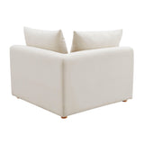 Hangover Cream Performance Linen Modular Corner Chair TOV-L68788-C TOV Furniture
