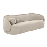 Circe Taupe Textured Velvet Sofa TOV-L68841 TOV Furniture