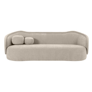 Circe Taupe Textured Velvet Sofa TOV-L68841 TOV Furniture
