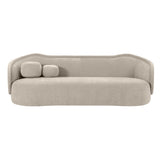 Circe Taupe Textured Velvet Sofa TOV-L68841 TOV Furniture