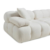 Calliope Cream Vegan Shearling 4-piece Modular Sectional TOV-L68922-SEC TOV Furniture