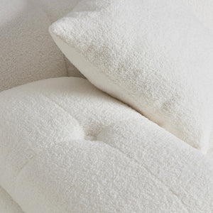 TOV Furniture Calliope 79" Vegan Shearling Modular Loveseat - Plush Comfort, Customizable Design, Luxe Style TOV-L68923