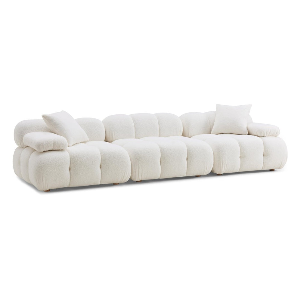 TOV Furniture Calliope 118" Vegan Shearling Modular Sofa - Cloud-Like Comfort with Customizable Layouts & Luxe Style TOV-L68924