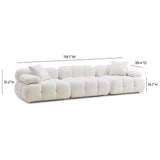 Calliope Cream Vegan Shearling Modular Sofa TOV-L68924 TOV Furniture