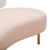 Tischa Cream Boucle & Blush Velvet Sofa TOV-L68940 TOV Furniture