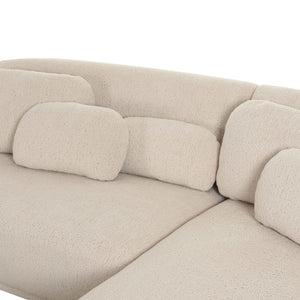 Misty Cream Boucle Sectional - RAF TOV-L68956-SEC TOV Furniture