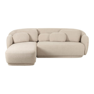 Misty Cream Boucle Sectional - LAF TOV-L68957-SEC TOV Furniture