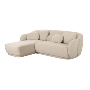 Misty Cream Boucle Sectional - LAF TOV-L68957-SEC TOV Furniture
