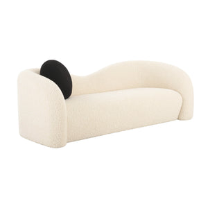 Leonie Beige Faux Shearling 84" Sofa TOV-L68962 TOV Furniture