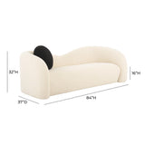 Leonie Beige Faux Shearling 84" Sofa TOV-L68962 TOV Furniture