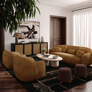 Misty Brown Boucle Sofa TOV-L68987 TOV Furniture