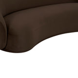 Kendall Chocolate Brown Velvet Sofa TOV-L69004 TOV Furniture