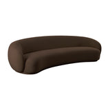 Kendall Chocolate Velvet 120 Inch Sofa
