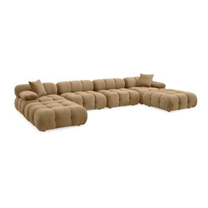 Calliope Cafe Au Lait Performance Velvet 6-piece Modular U-Sectional TOV-L69020-SEC TOV Furniture