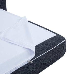 TOV Furniture Ryan 91" Boucle Sofa Bed - Modern, Eco-Friendly Design with Comfortable Sleep Surface & Washable Cover TOV-L69061