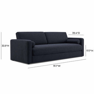 TOV Furniture Ryan 91" Boucle Sofa Bed - Modern, Eco-Friendly Design with Comfortable Sleep Surface & Washable Cover TOV-L69061
