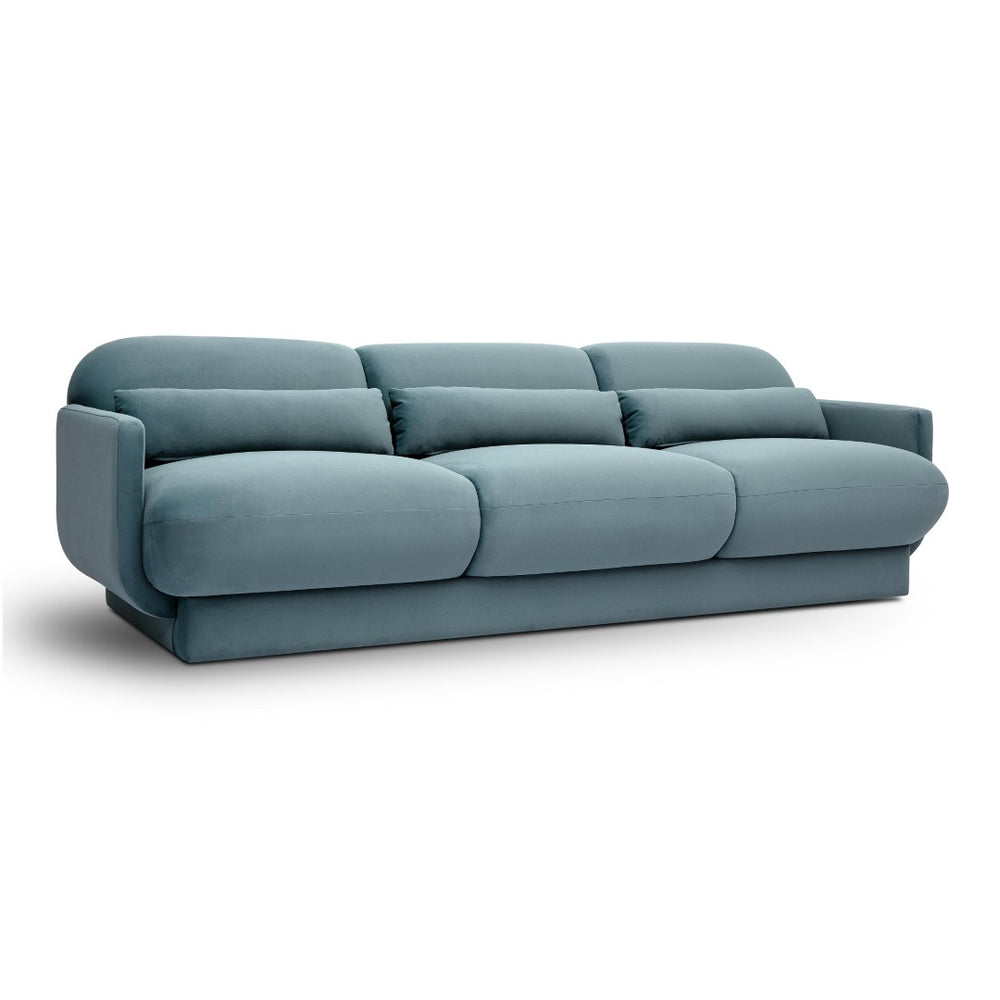 TOV Furniture Azalea Velvet Sofa - Timeless Art Deco Elegance with Plush Comfort for Stylish Living Spaces and Lounges Powder Blue TOV-L69078