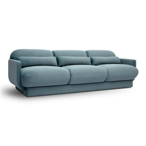 TOV Furniture Azalea Velvet Sofa - Timeless Art Deco Elegance with Plush Comfort for Stylish Living Spaces and Lounges Powder Blue TOV-L69078