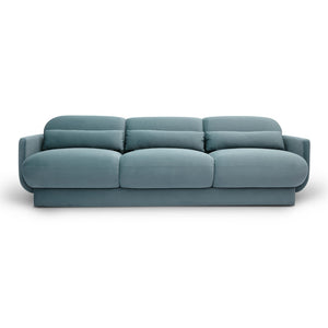 TOV Furniture Azalea Velvet Sofa - Timeless Art Deco Elegance with Plush Comfort for Stylish Living Spaces and Lounges Powder Blue TOV-L69078