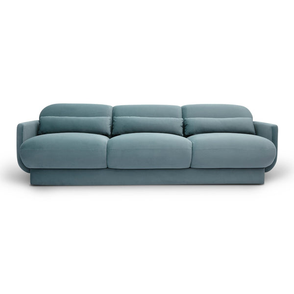 TOV Furniture Azalea Velvet Sofa - Timeless Art Deco Elegance with Plush Comfort for Stylish Living Spaces and Lounges Powder Blue TOV-L69078