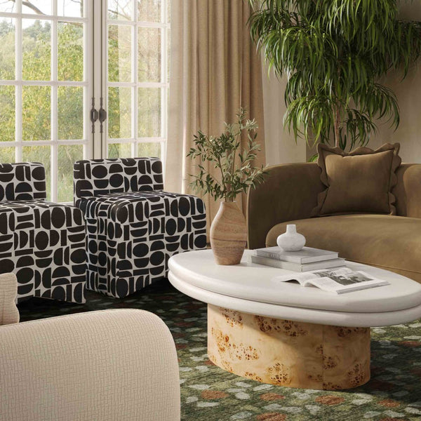 TOV Furniture Saava Sandstone Curved Vase – Handcrafted Natural Stone Décor for Elegant Floral Arrangements & Art TOV-C18703