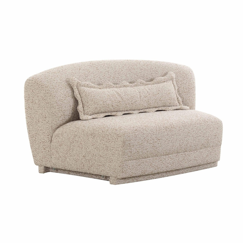 TOV Furniture Marion 63" Two-Tone Textured Boucle Armless Loveseat - Chic Modern Design for Stylish Living Spaces TOV-L69093-LO