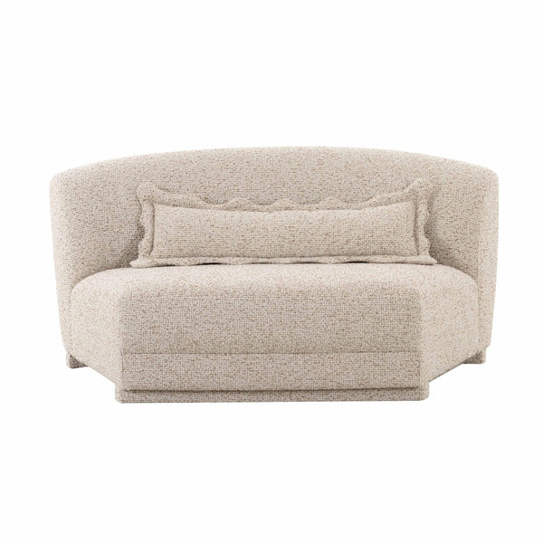 TOV Furniture Marion 63" Two-Tone Textured Boucle Armless Loveseat - Chic Modern Design for Stylish Living Spaces TOV-L69093-LO