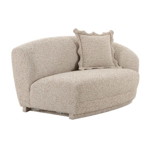 TOV Furniture Marion Stylish Two-Tone Textured Boucle Loveseat - Modern Design with Comfort and Easy Maintenance RAF TOV-L69093-RAF