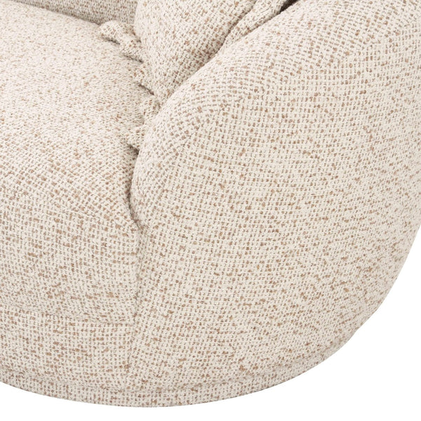 TOV Furniture Marion Stylish Two-Tone Textured Boucle Loveseat - Modern Design with Comfort and Easy Maintenance RAF TOV-L69093-RAF