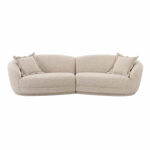 TOV Furniture Marion Contemporary 2-Piece Two-Tone Boucle Sectional Sofa with Plush Comfort & Stylish Design TOV-L69093-SEC