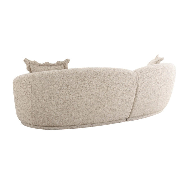 TOV Furniture Marion Contemporary 2-Piece Two-Tone Boucle Sectional Sofa with Plush Comfort & Stylish Design TOV-L69093-SEC