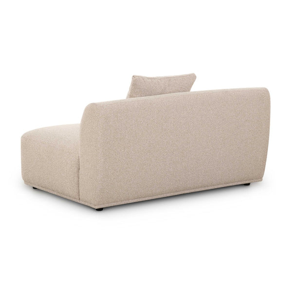 TOV Furniture Sylvie 54" Cream Boucle Armless Loveseat - Modern Minimalism Meets Cozy Comfort for Stylish Spaces TOV-L69095